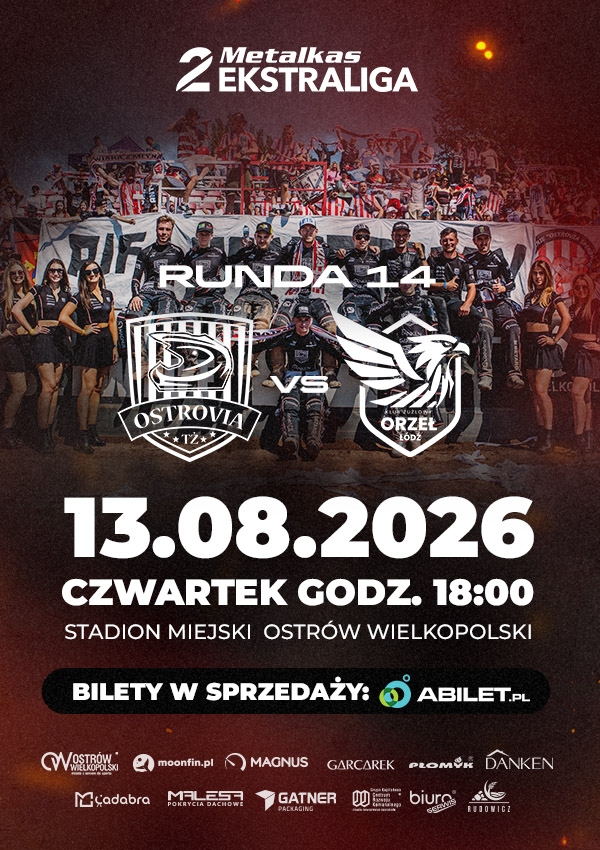 Bilety MOONFIN MAGNUS Ostrów Wielkopolski - H. SKRZYDLEWSKA ORZEŁ Łódź