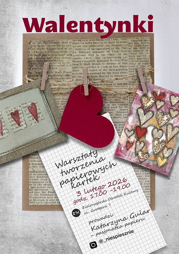 Bilety WALENTYNKI I Warsztaty tworzenia papierowych kartek w ZOK!