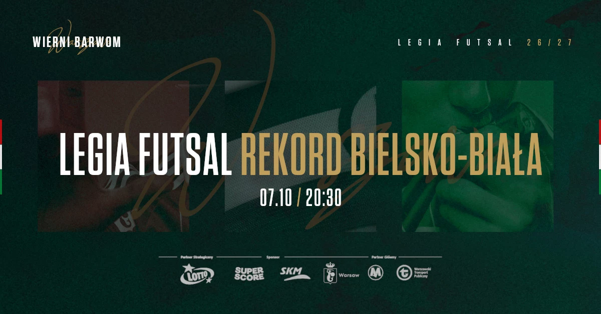 Legia Warszawa Futsal vs Rekord Bielsko-Biała
