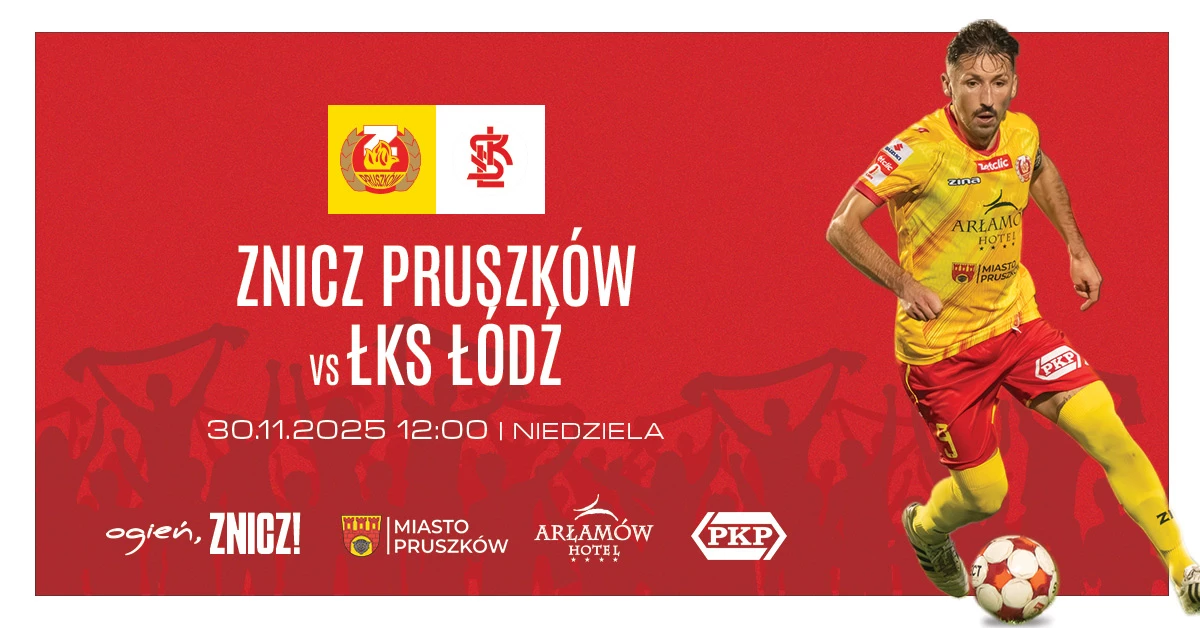 MKS Znicz Pruszków vs ŁKS Łódź
